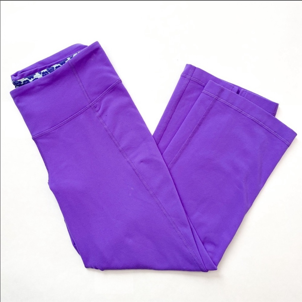 Lululemon Athletica Cropped Leggings Purple Size 2